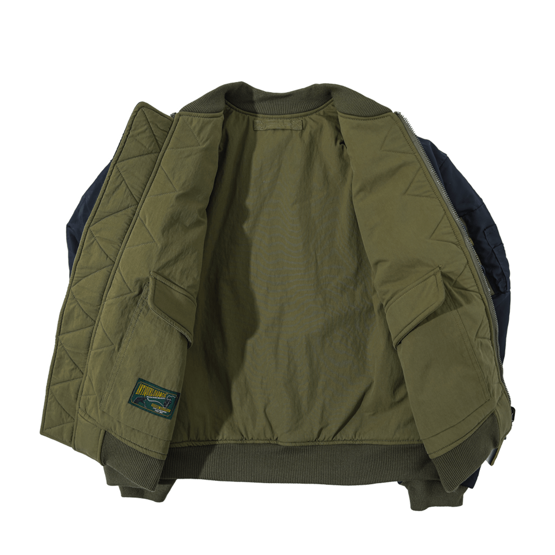 【Anniversary Sale】「OHMI INDIGO」 REVERSIBLE MA - 1 TOUR JACKET(DR0187) - Nttitudoo MFG