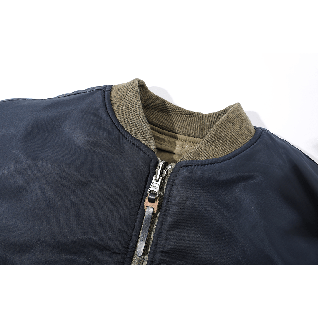 【Anniversary Sale】「OHMI INDIGO」 REVERSIBLE MA - 1 TOUR JACKET(DR0187) - Nttitudoo MFG