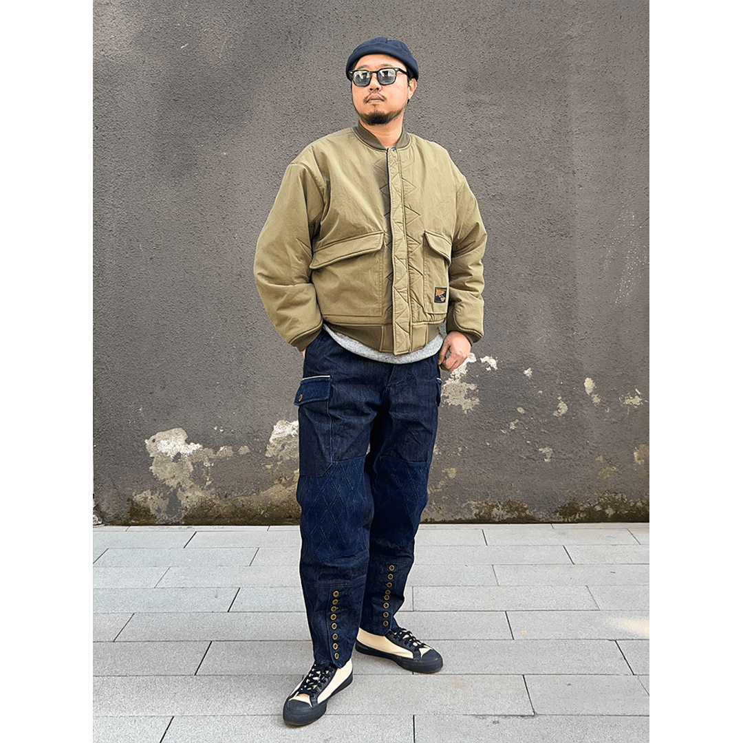 【Anniversary Sale】「OHMI INDIGO」 REVERSIBLE MA - 1 TOUR JACKET(DR0187) - Nttitudoo MFG