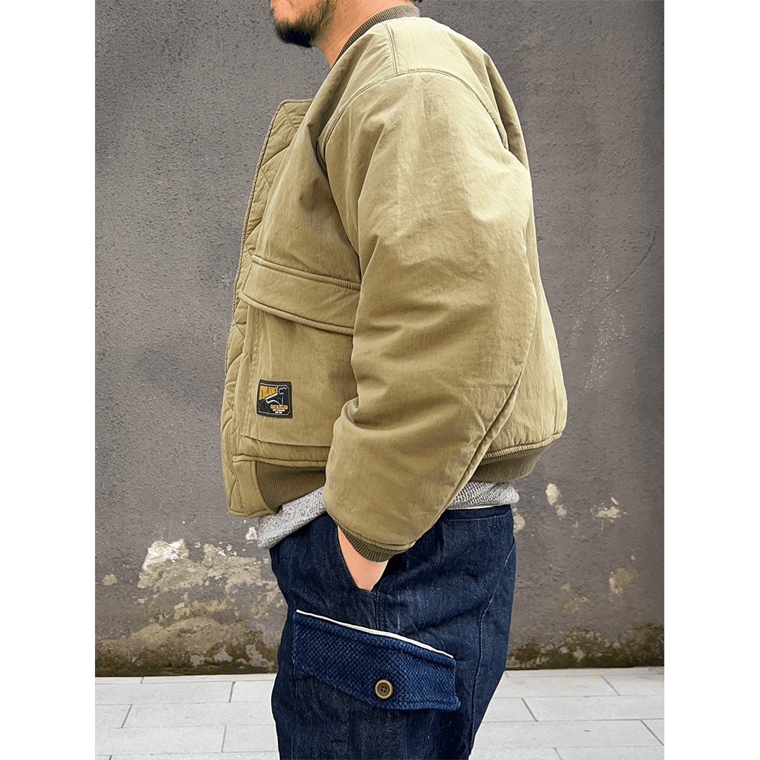 【Anniversary Sale】「OHMI INDIGO」 REVERSIBLE MA - 1 TOUR JACKET(DR0187) - Nttitudoo MFG