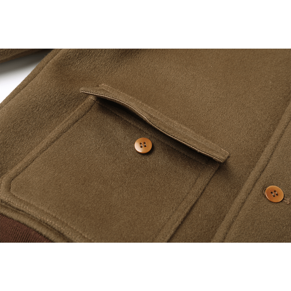 【Anniversary Sale】PURE MERINO WOOL A - 1/a AVIATOR JACKET (DR0217) - Nttitudoo MFG