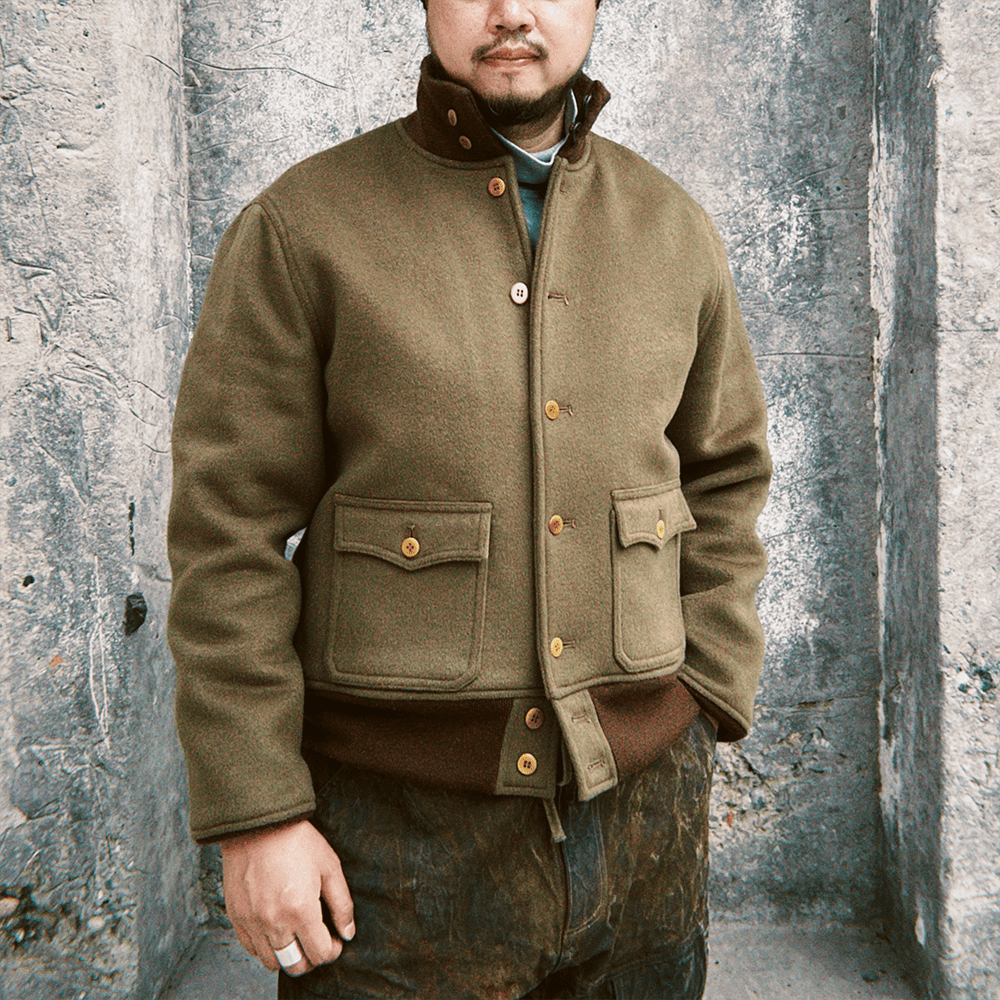 【Anniversary Sale】PURE MERINO WOOL A - 1/a AVIATOR JACKET (DR0217) - Nttitudoo MFG