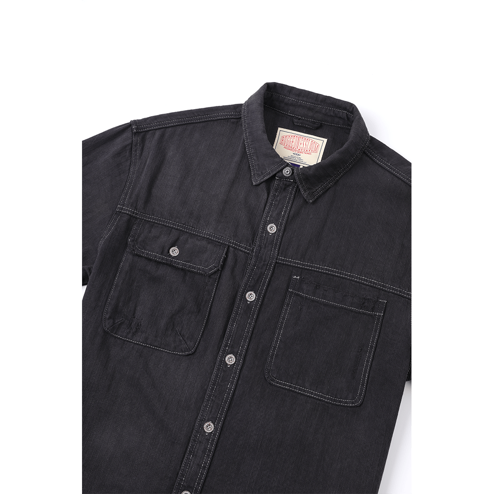 【Anniversary Sale】「SOUMOKU NISHOKU DYEING」 - FORGERON SHIRT (DR0200) - Nttitudoo MFG