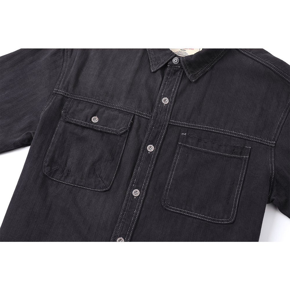 【Anniversary Sale】「SOUMOKU NISHOKU DYEING」 - FORGERON SHIRT (DR0200) - Nttitudoo MFG