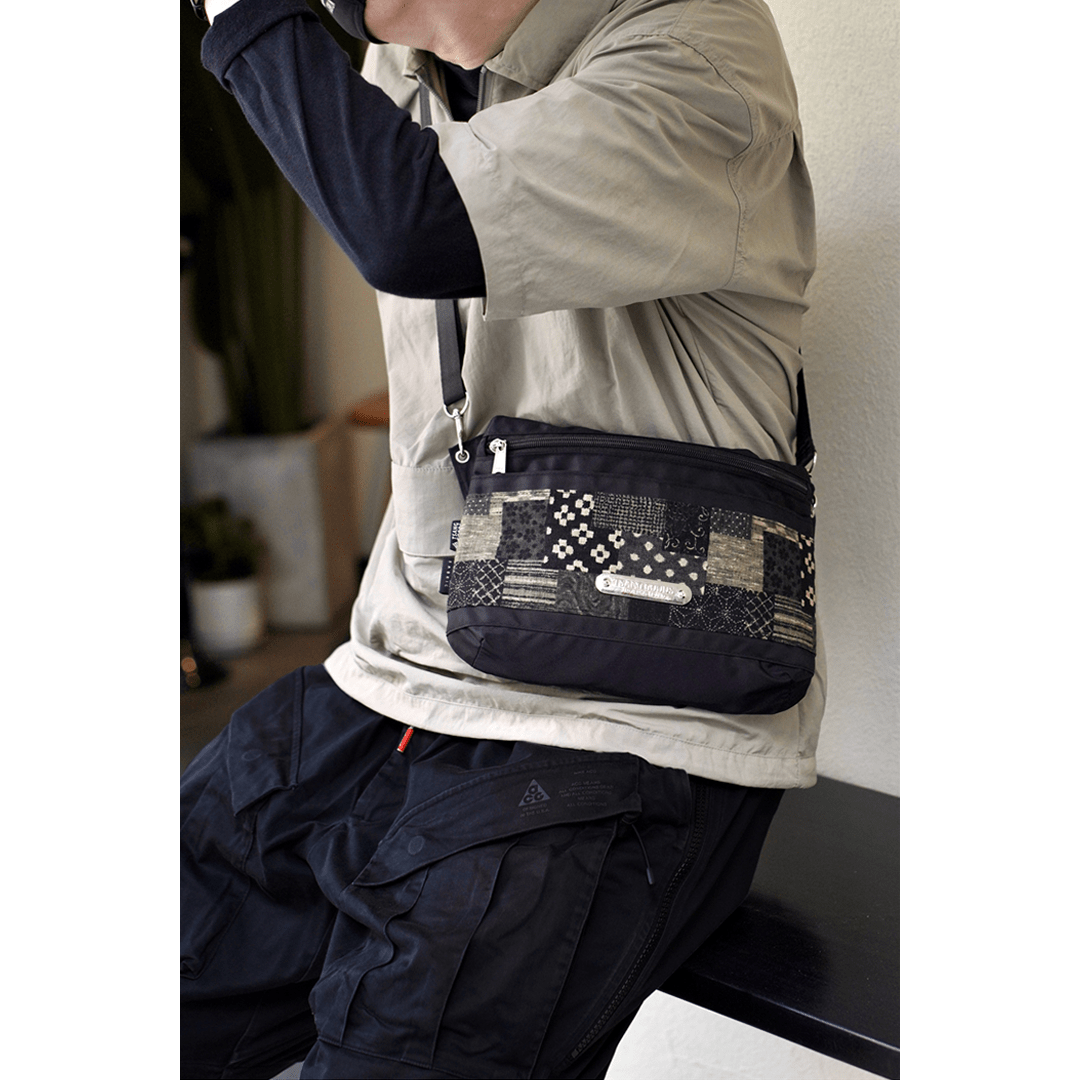 ANTIQUE BORO X CORDURA NYLON SHOULDER BAG (TG0005) - Nttitudoo MFG