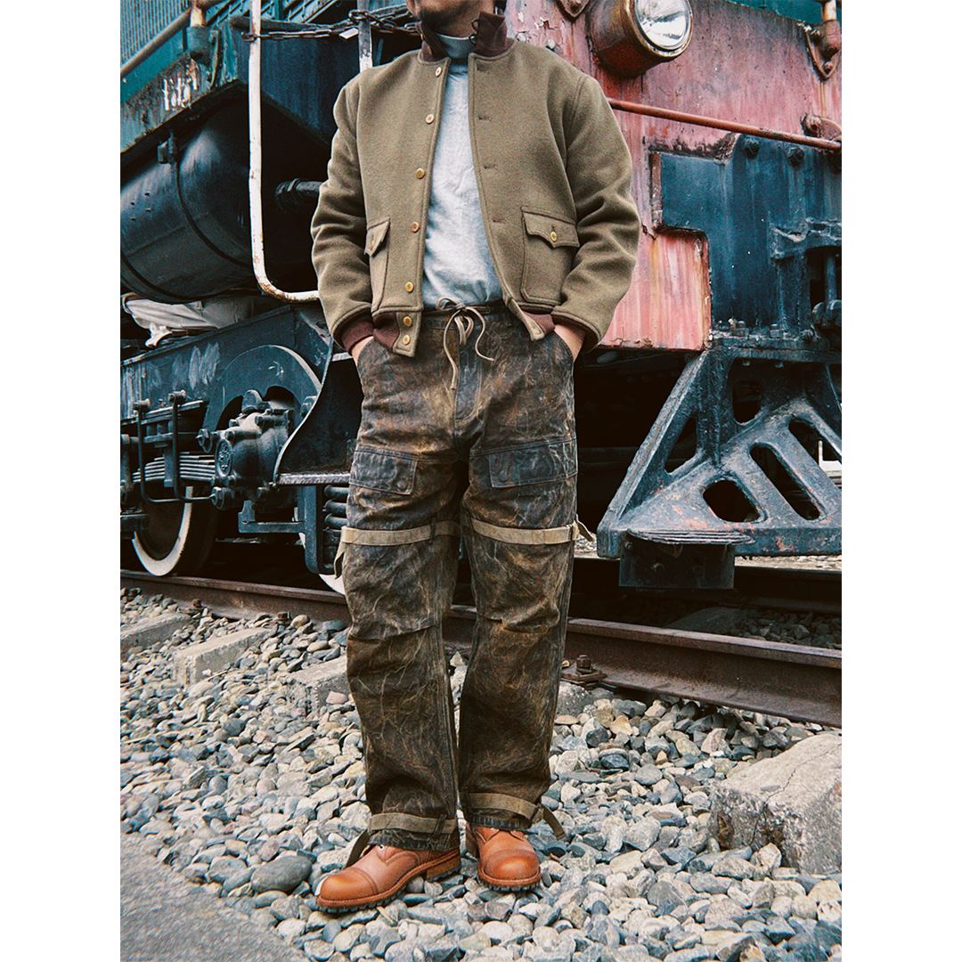 「ARTISANAL REISSUE」 - GRIT FORGED SVENSKA ARMÉN LIVPÄLS M - KB47 PANTS (DR0215) - Nttitudoo MFG