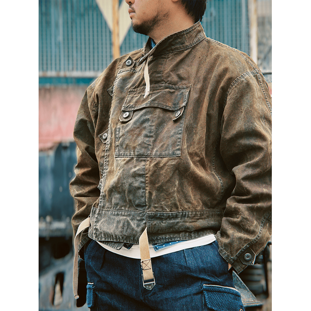 「ARTISANAL REISSUE」 - GRIT FORGED SVENSKA ARMÉN LIVPÄLS M - SV47 JACKET (DR0201) - Nttitudoo MFG
