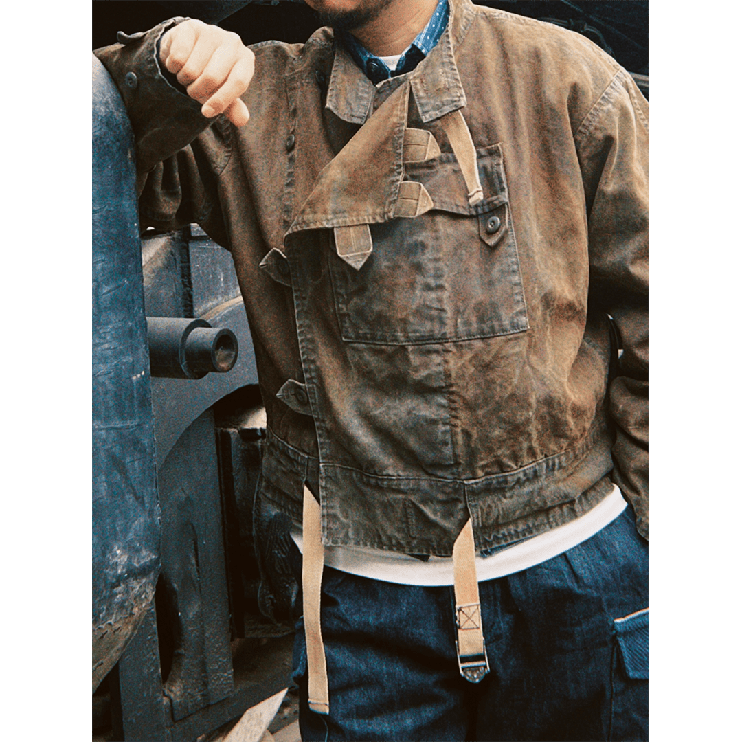 「ARTISANAL REISSUE」 - GRIT FORGED SVENSKA ARMÉN LIVPÄLS M - SV47 JACKET (DR0201) - Nttitudoo MFG