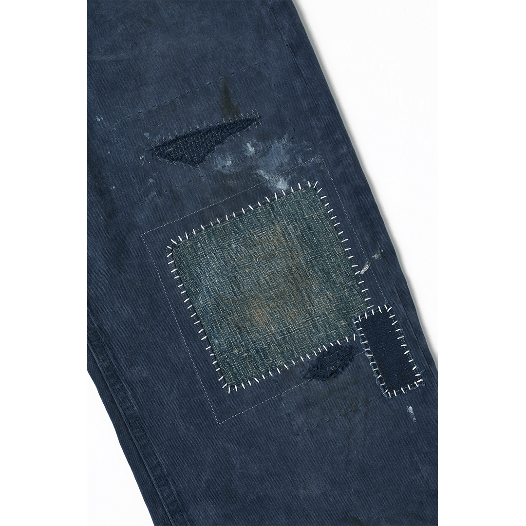 「AWA JAPAN INDIGO」- TAKUMI COVENANT LABOR PANTS (DR0229) - Nttitudoo MFG