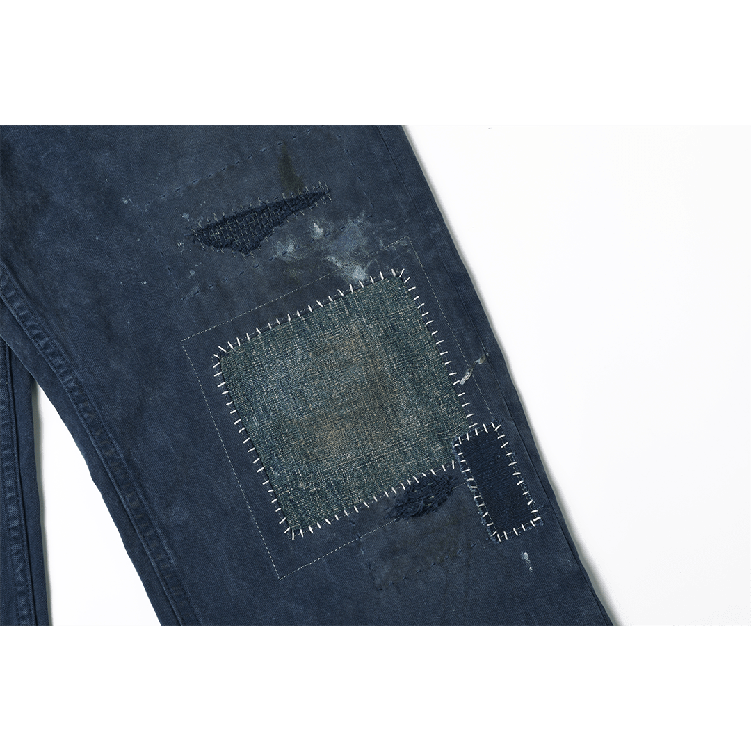 「AWA JAPAN INDIGO」- TAKUMI COVENANT LABOR PANTS (DR0229) - Nttitudoo MFG