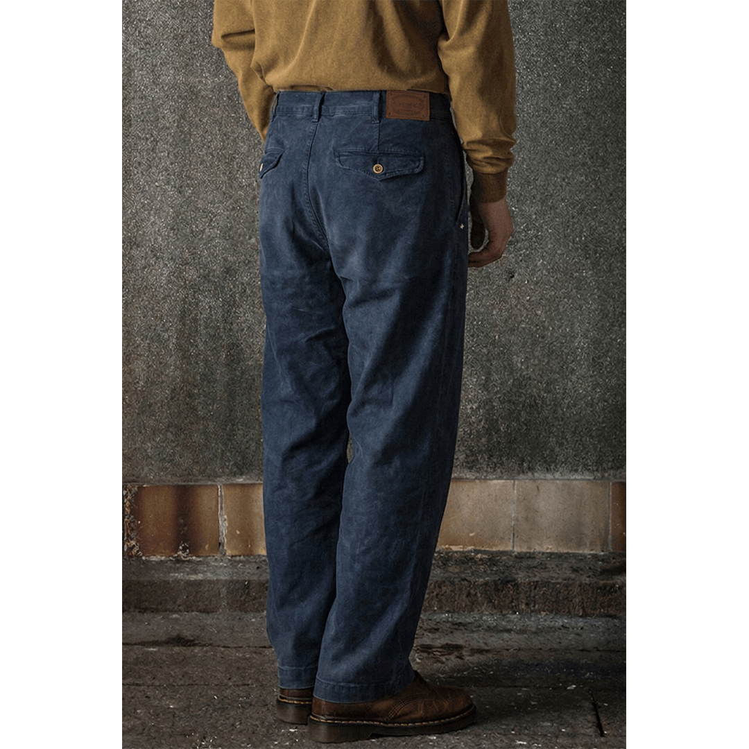 「AWA JAPAN INDIGO」- TAKUMI COVENANT LABOR PANTS (DR0229) - Nttitudoo MFG