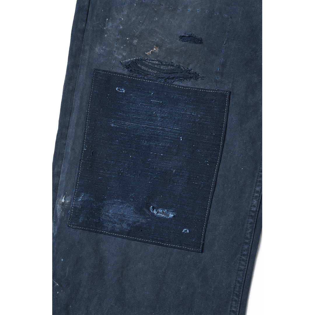 「AWA JAPAN INDIGO」- TAKUMI COVENANT LABOR PANTS (DR0229) - Nttitudoo MFG