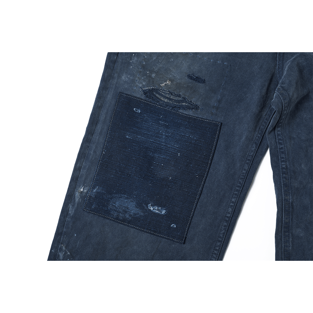 「AWA JAPAN INDIGO」- TAKUMI COVENANT LABOR PANTS (DR0229) - Nttitudoo MFG