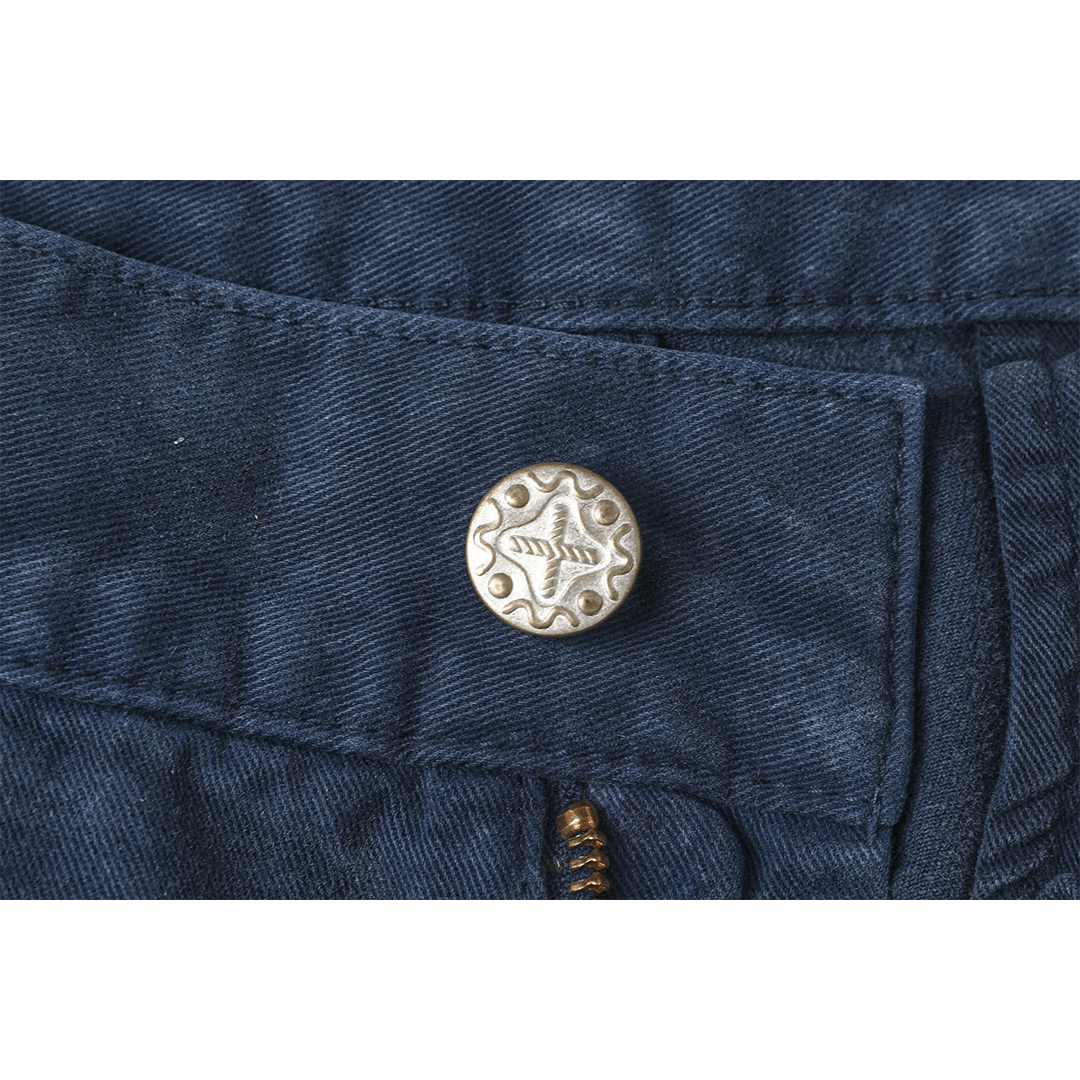 「AWA JAPAN INDIGO」- TAKUMI COVENANT LABOR PANTS (DR0229) - Nttitudoo MFG