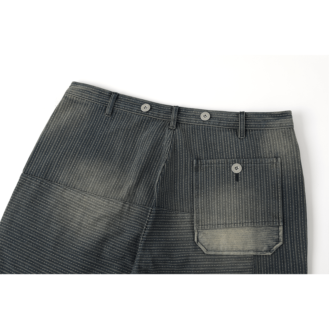 「BLEU DE TRAVAIL」 - 1930'S BEDOUS GARDE - VOIE WABASH PANTS (DR0226) - Nttitudoo MFG