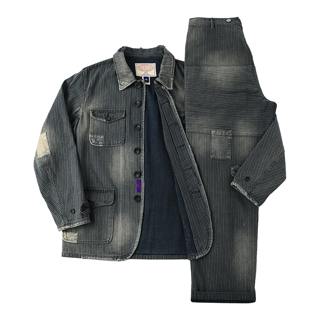 「BLEU DE TRAVAIL」 - 1930'S BEDOUS GARDE - VOIE WABASH PANTS (DR0226) - Nttitudoo MFG
