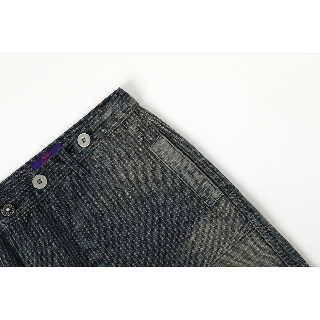 「BLEU DE TRAVAIL」 - 1930'S BEDOUS GARDE - VOIE WABASH PANTS (DR0226) - Nttitudoo MFG