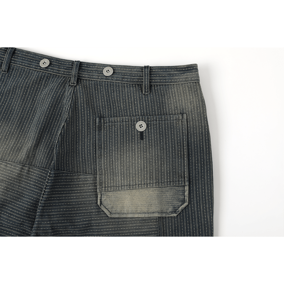 「BLEU DE TRAVAIL」 - 1930'S BEDOUS GARDE - VOIE WABASH PANTS (DR0226) - Nttitudoo MFG