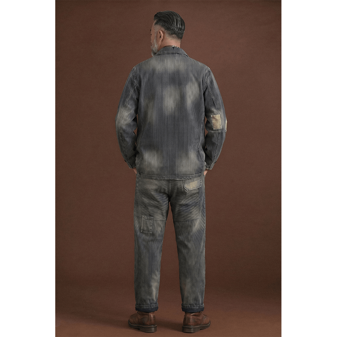 「BLEU DE TRAVAIL」- 1930'S BEDOUS GARDE-VOIE WABASH PANTS (DR0226) - Nttitudoo MFG