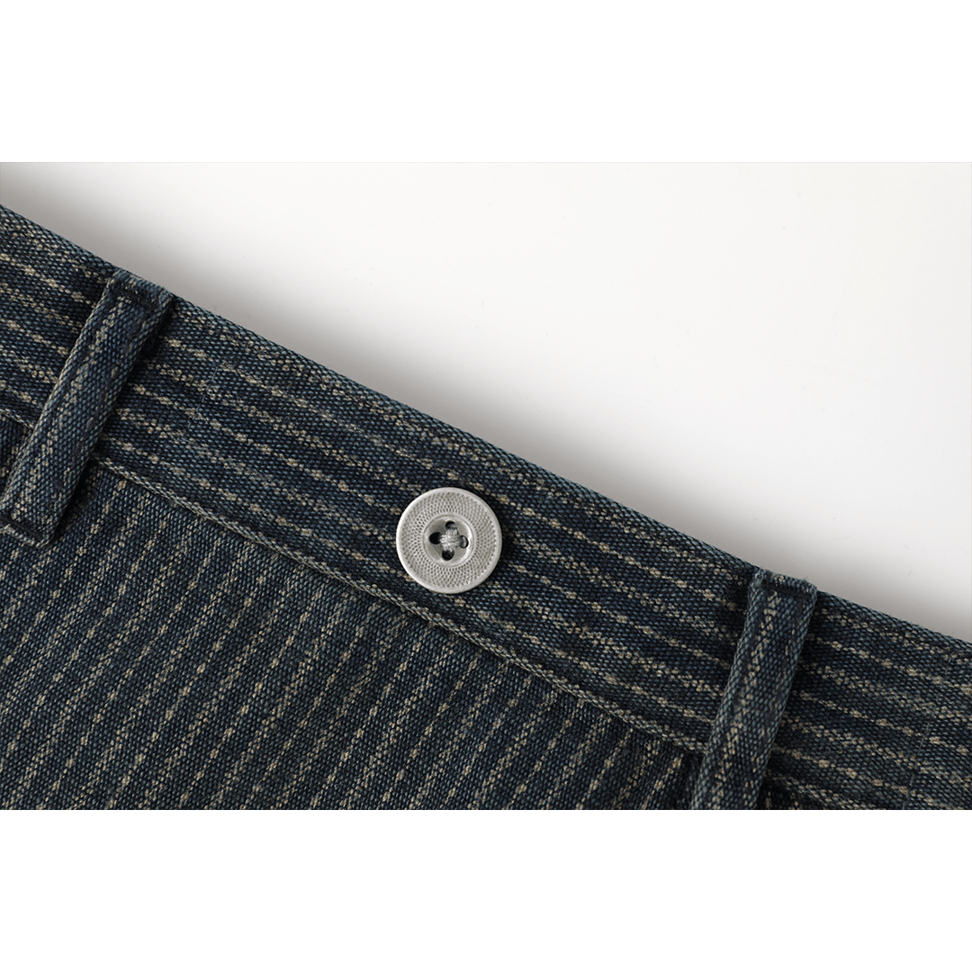 「BLEU DE TRAVAIL」 - 1930'S BEDOUS GARDE - VOIE WABASH PANTS (DR0226) - Nttitudoo MFG