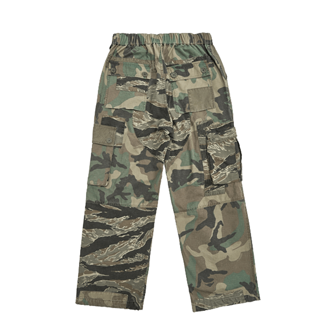 CAMOUFLAGE - BORO PATCHWORKS COMBAT PANTS (DR0179) - Nttitudoo MFG