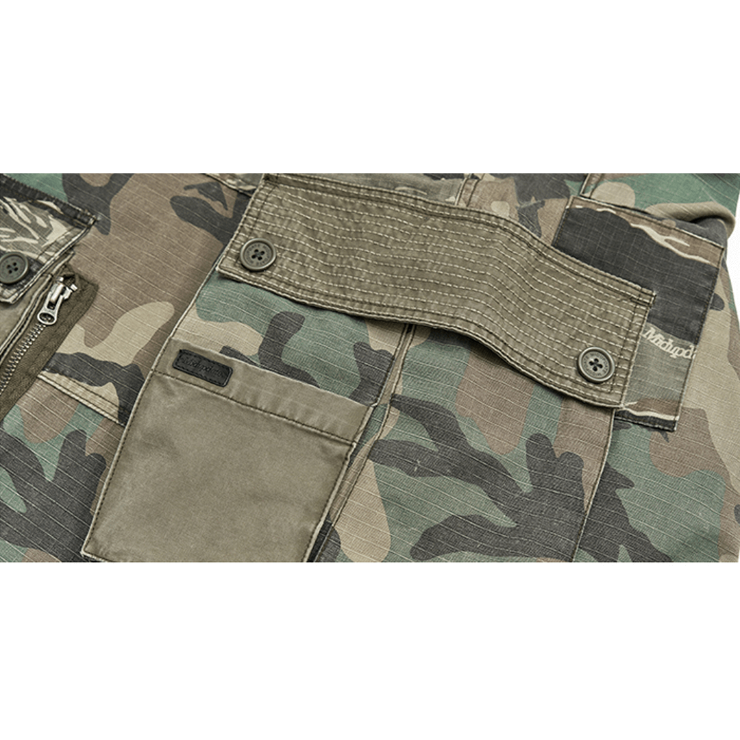 CAMOUFLAGE - BORO PATCHWORKS COMBAT PANTS (DR0179) - Nttitudoo MFG
