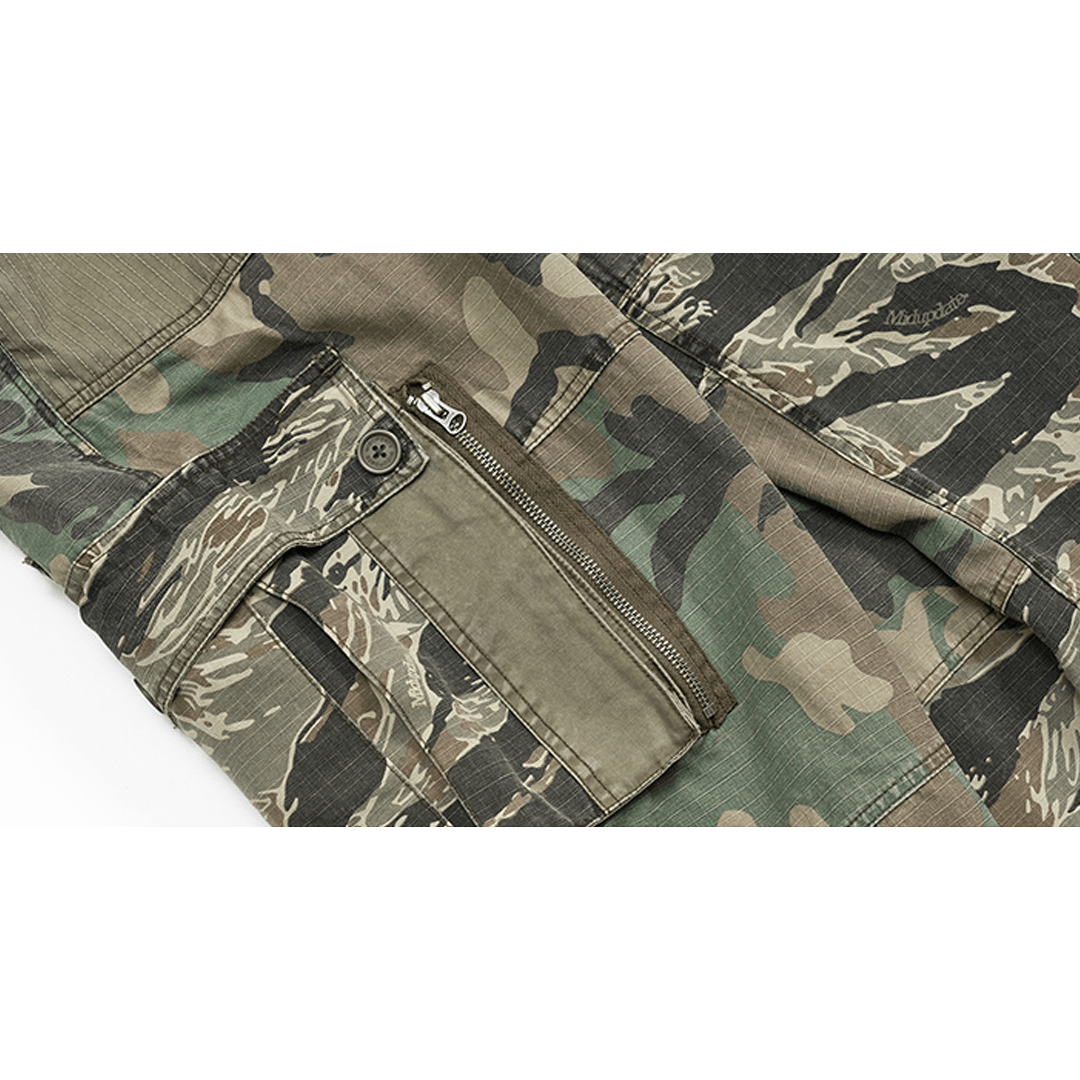 CAMOUFLAGE - BORO PATCHWORKS COMBAT PANTS (DR0179) - Nttitudoo MFG
