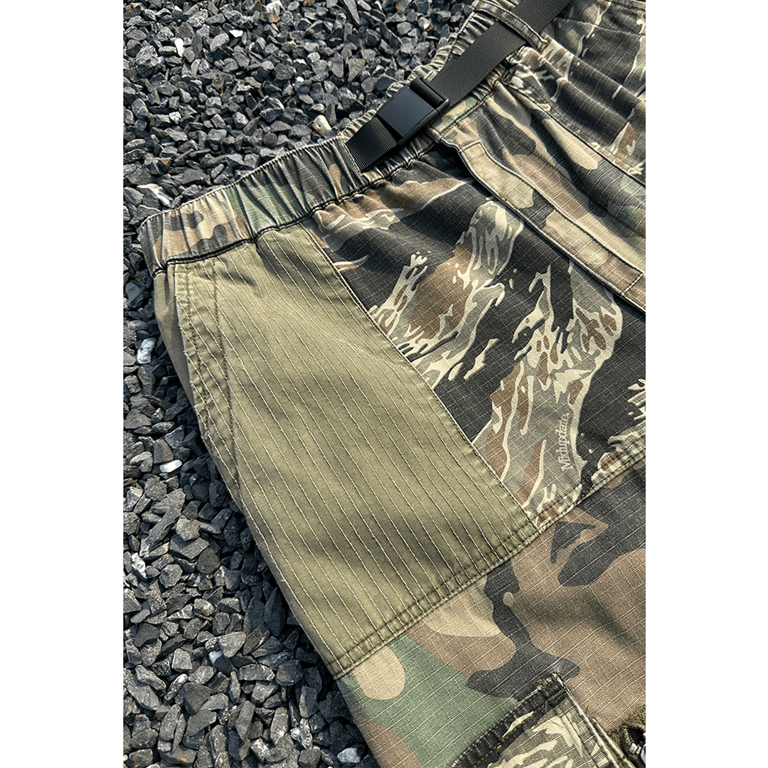 CAMOUFLAGE - BORO PATCHWORKS COMBAT PANTS (DR0179) - Nttitudoo MFG