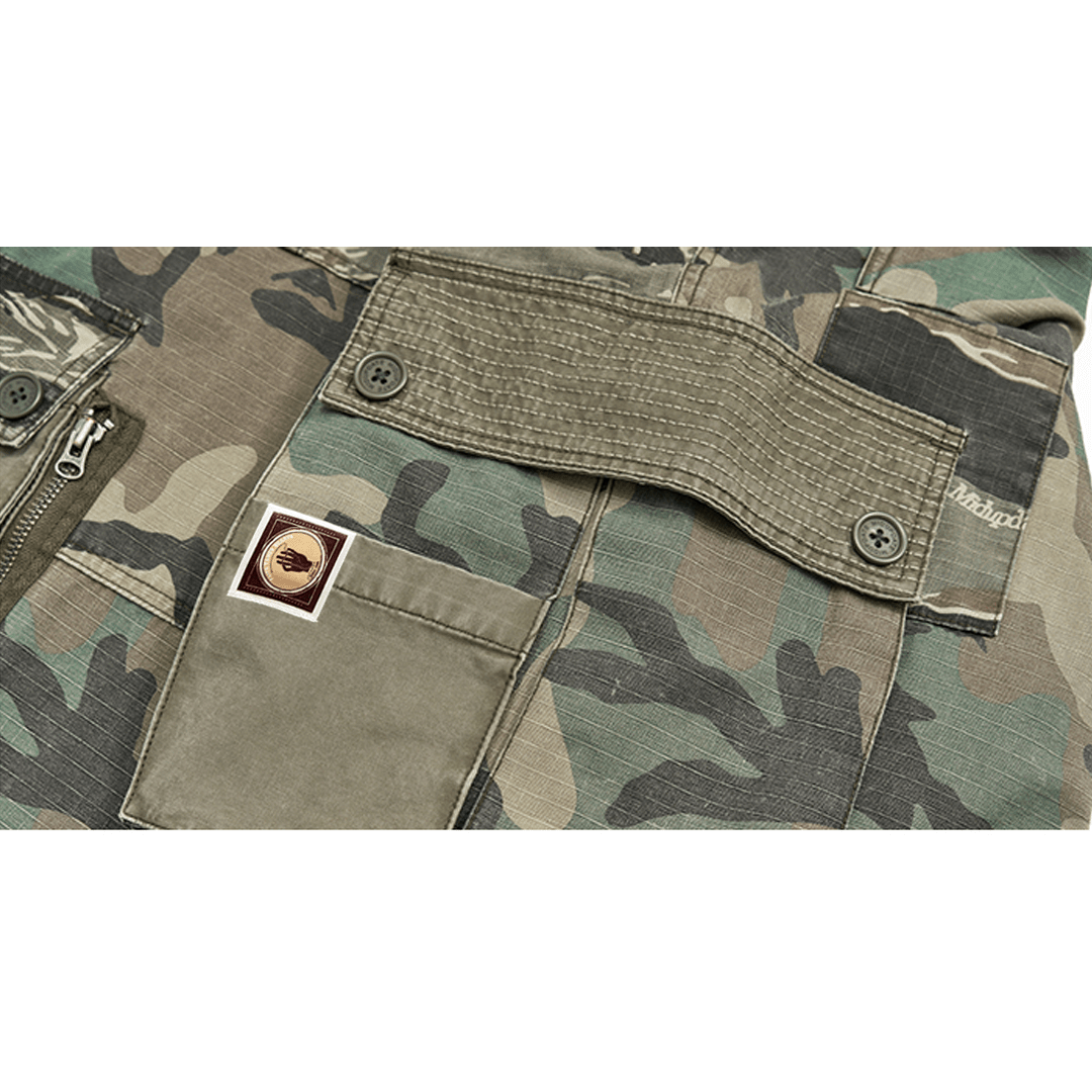 CAMOUFLAGE - BORO PATCHWORKS COMBAT PANTS (DR0179) - Nttitudoo MFG