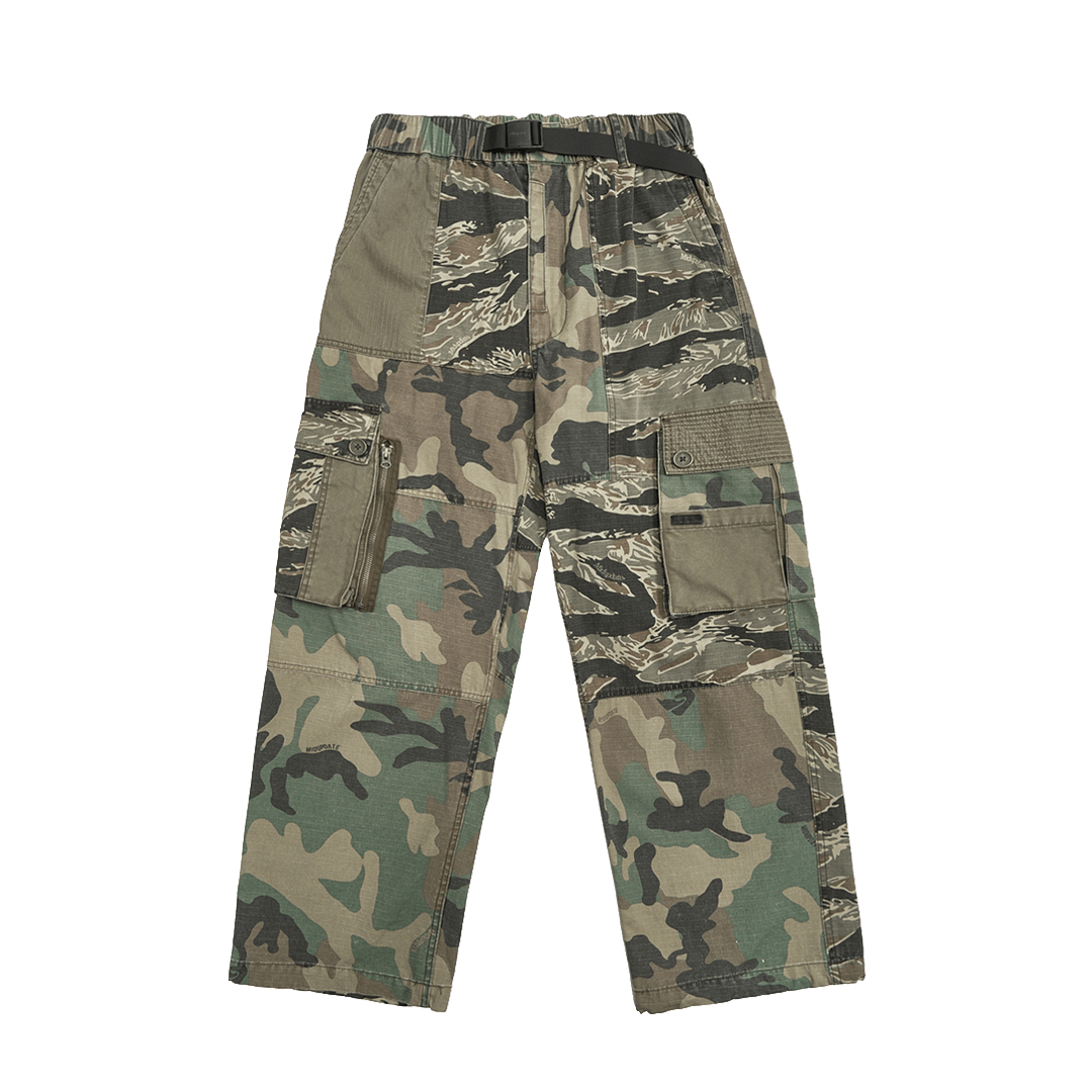 CAMOUFLAGE - BORO PATCHWORKS COMBAT PANTS (DR0179) - Nttitudoo MFG