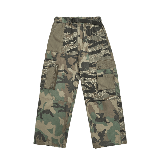 CAMOUFLAGE - BORO PATCHWORKS COMBAT PANTS (DR0179) - Nttitudoo MFG