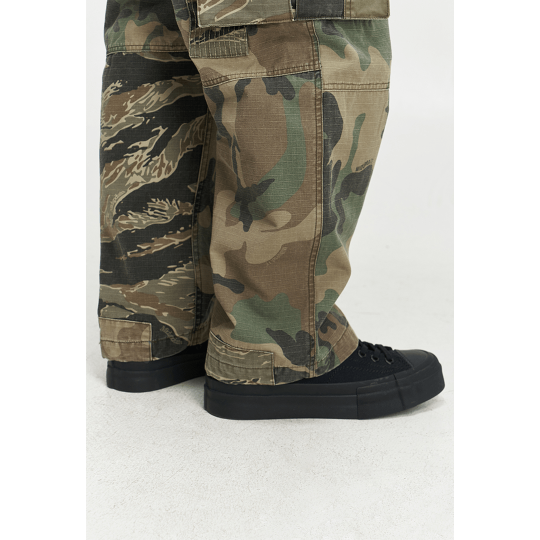 CAMOUFLAGE - BORO PATCHWORKS COMBAT PANTS (DR0179) - Nttitudoo MFG