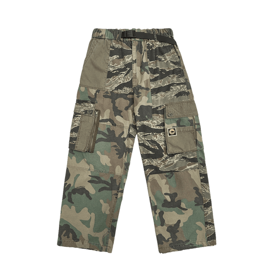 CAMOUFLAGE - BORO PATCHWORKS COMBAT PANTS (DR0179) - Nttitudoo MFG