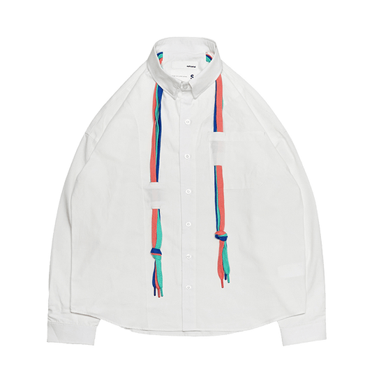 「COLORFULNESS ON SOLID」 THEME COTTON SHIRT (EL0007) - Nttitudoo MFG