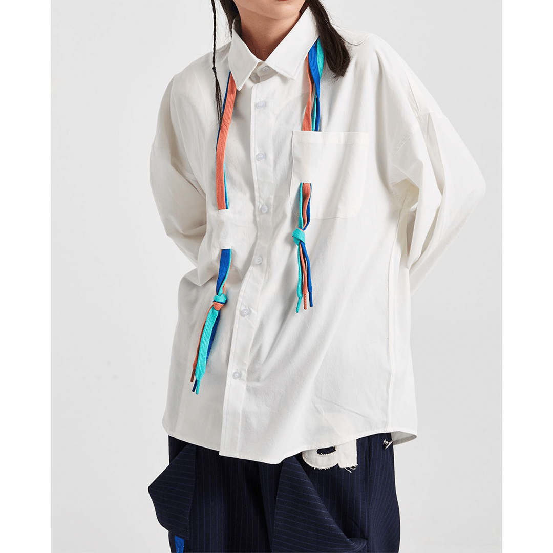 「COLORFULNESS ON SOLID」 THEME COTTON SHIRT (EL0007) - Nttitudoo MFG