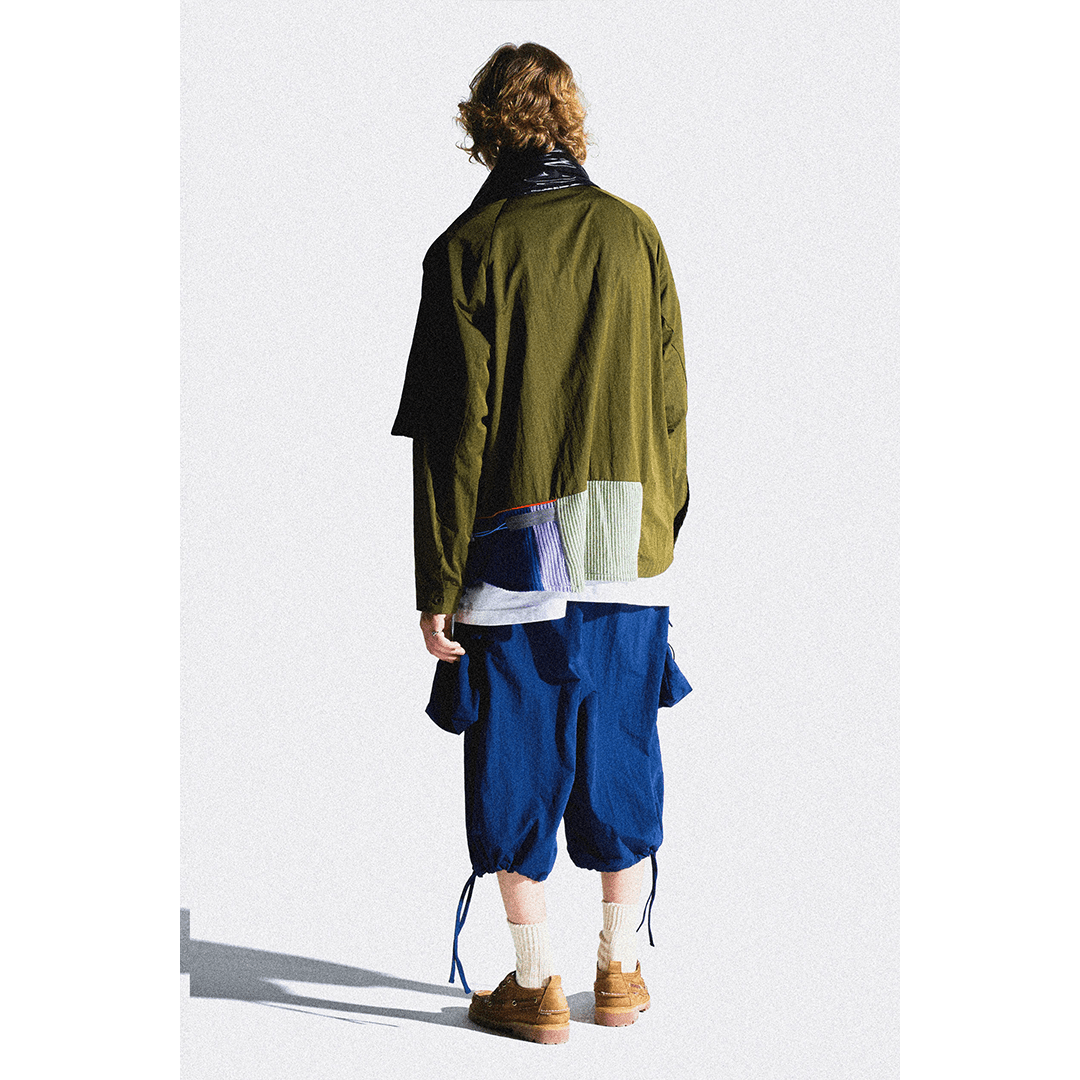 COPOSITE KNIT PATCHWORK SHIRT (EL0006) - Nttitudoo MFG