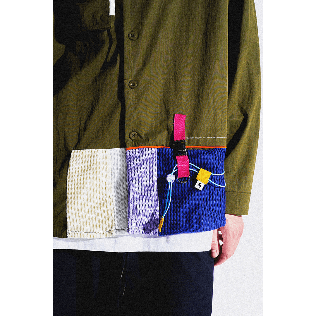 COPOSITE KNIT PATCHWORK SHIRT (EL0006) - Nttitudoo MFG