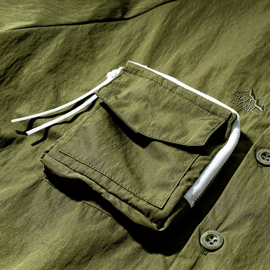 COPOSITE KNIT PATCHWORK SHIRT (EL0006) - Nttitudoo MFG