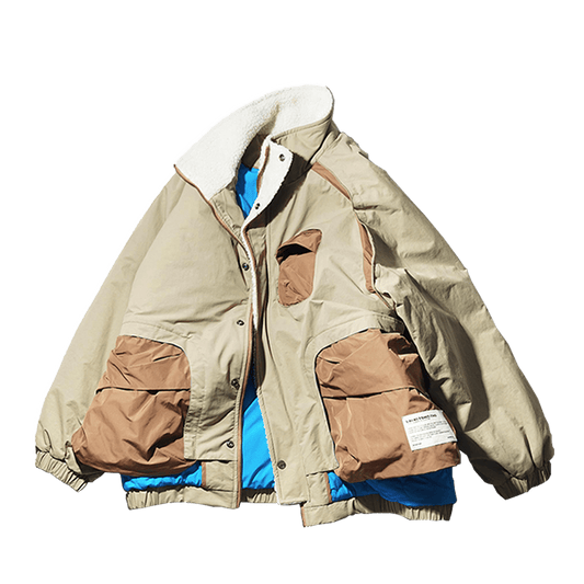 DECONSTRUCTED FAUX LAYERED SORONA® BIOFIBER FILLING ICON COAT (DR0041) - Nttitudoo MFG