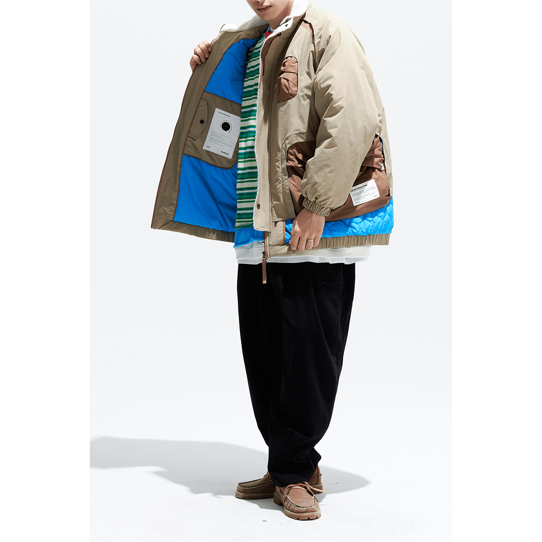 DECONSTRUCTED FAUX LAYERED SORONA® BIOFIBER FILLING ICON COAT (DR0041) - Nttitudoo MFG