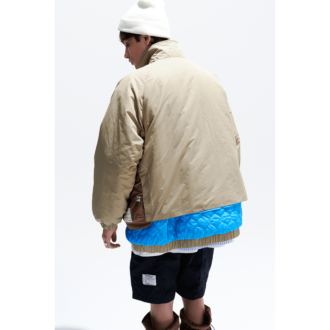 DECONSTRUCTED FAUX LAYERED SORONA® BIOFIBER FILLING ICON COAT (DR0041) - Nttitudoo MFG