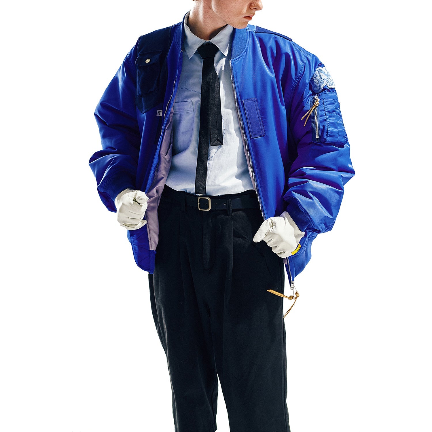 DECONSTRUCTED IVY BOMBER JACKET (DR0107) - Nttitudoo MFG