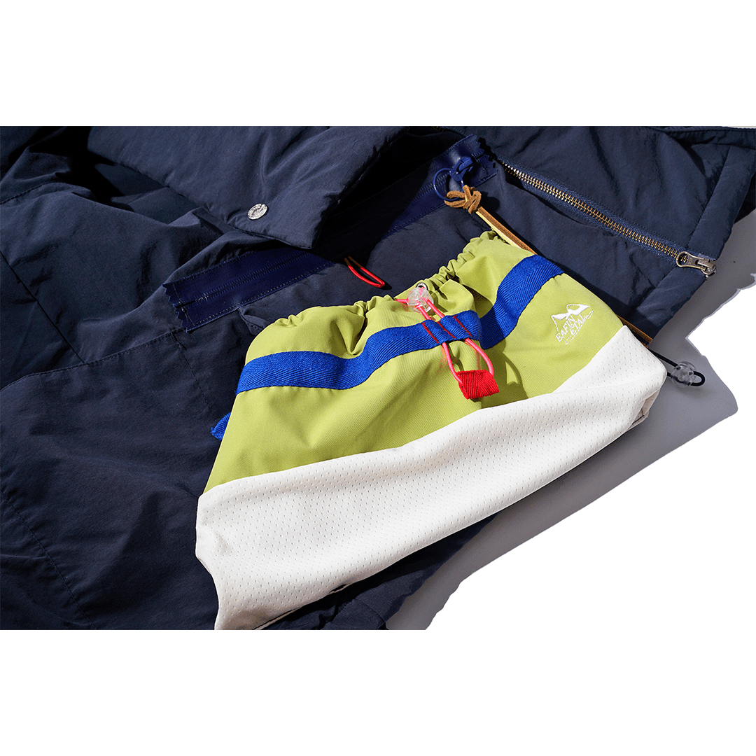 DETACHABLE SCARF COLOR BLOCK ERUFU COAT (EL0003) - Nttitudoo MFG