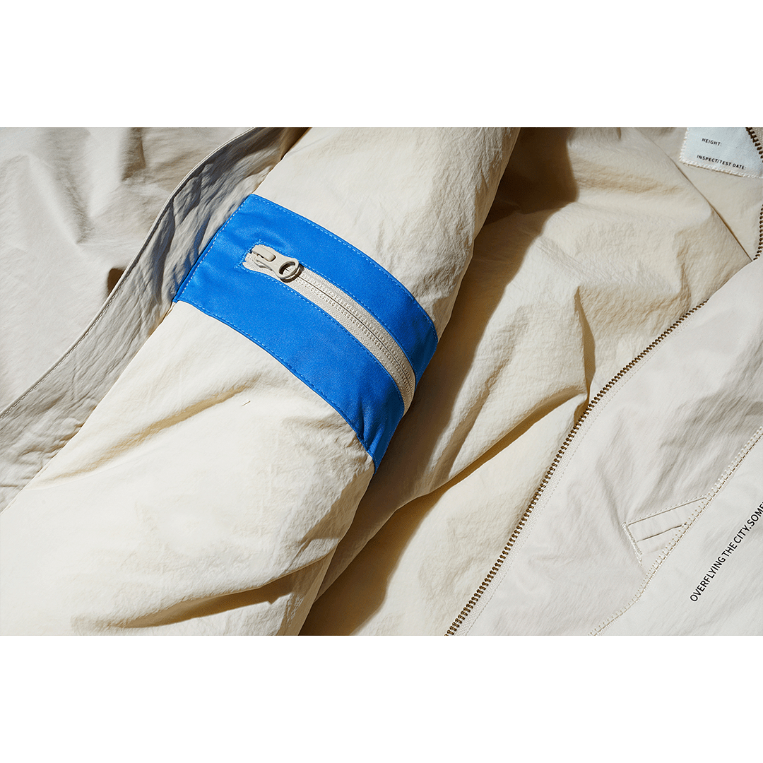 DETACHABLE SCARF COLOR BLOCK ERUFU COAT (EL0003) - Nttitudoo MFG