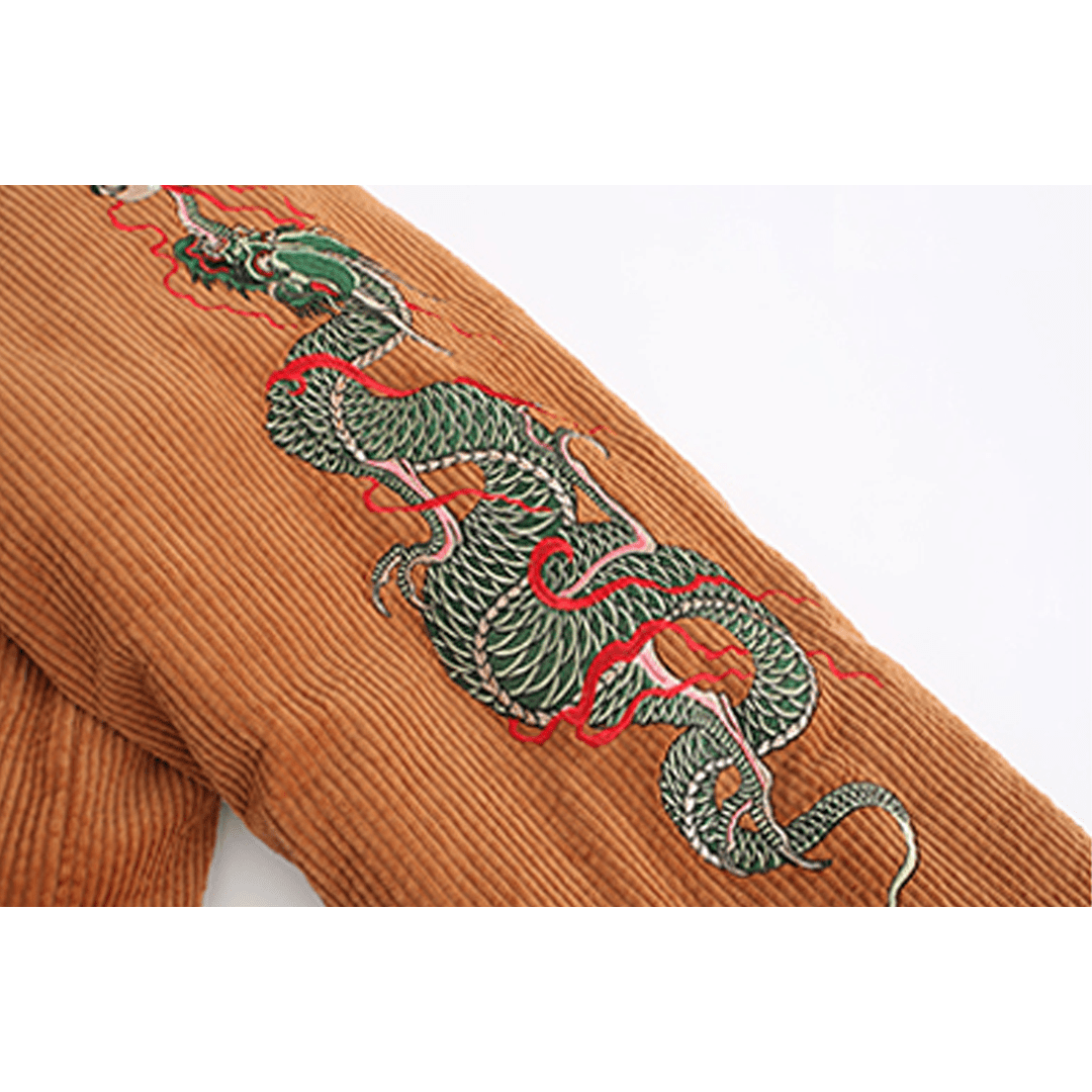 「DRAGON - SOAR」 BUDDHIST - ZEN - SAYINGS YOKOSUKA EMBROIDERY SAMUE COAT (TT0001) - Nttitudoo MFG