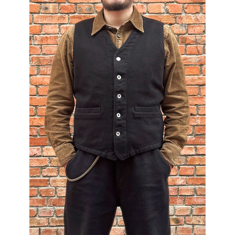 GENKEI HERMIT ZAZEN VEST & PANTS (DR0160) - Nttitudoo MFG