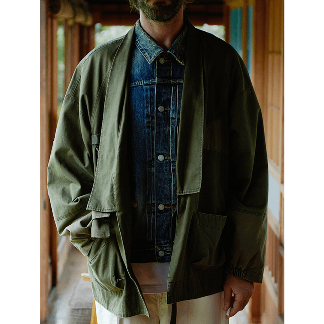 GEOMETRIC PATCHWORK KOMICHI JACKET (TS0001) - Nttitudoo MFG