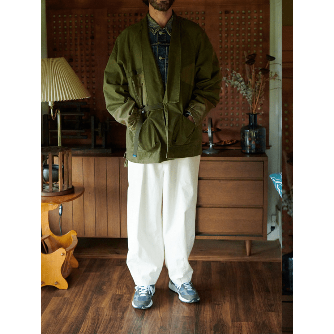 GEOMETRIC PATCHWORK KOMICHI JACKET (TS0001) - Nttitudoo MFG