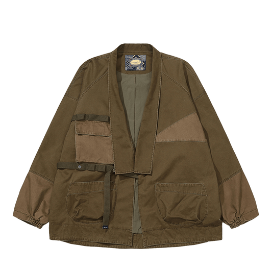 GEOMETRIC PATCHWORK KOMICHI JACKET (TS0001) - Nttitudoo MFG