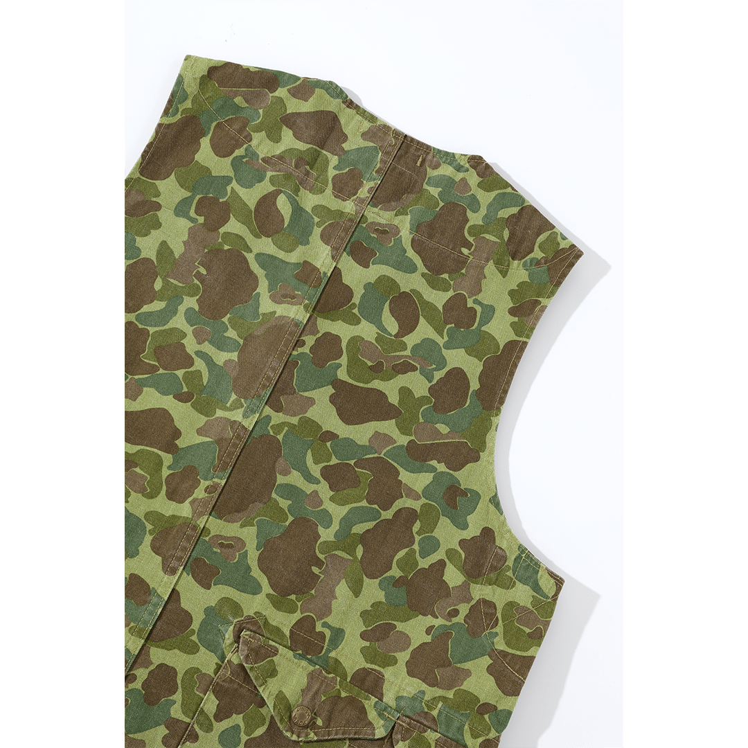 HALFMOON POCKET CAMO HUNTING VEST (DR0132) - Nttitudoo MFG